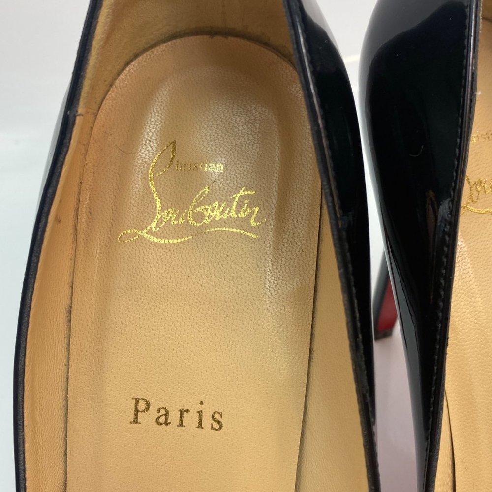 Black Patent Pointed-Toe High Heel Pumps - Women - Picture 3 of 15